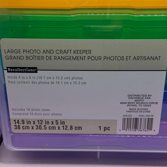 Rainbow Photo & Craft Keeper by Simply Tidy Brand New - Picture 2 of 2